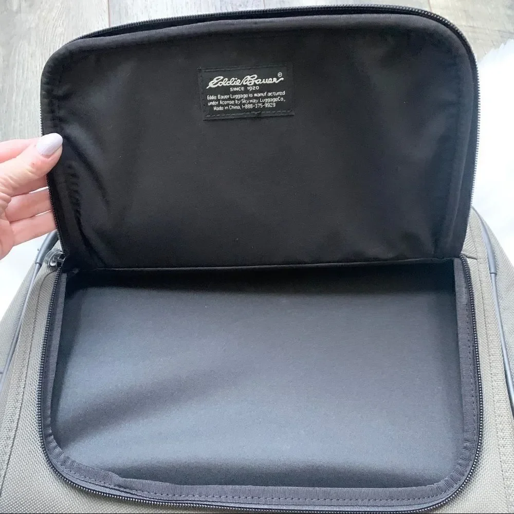 Eddie Bauer Men’s Travel Laptop Carry On Commuter Shoulder Bag Olive Green